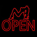 Strip Girl Open Handmade Art Neon Sign