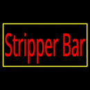 Stripper Bar With Yellow Border Handmade Art Neon Sign
