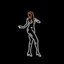 Stripper Dancer Girl Handmade Art Neon Sign