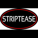 Striptease With Red Border Handmade Art Neon Sign
