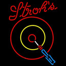 Strohs Darts Beer Sign Handmade Art Neon Sign