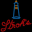 Strohs Lighthouse Beer Sign Handmade Art Neon Sign