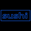 Stylish Blue Sushi Handmade Art Neon Sign