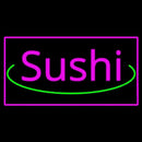 Sushi Rectangle Pink Handmade Art Neon Sign