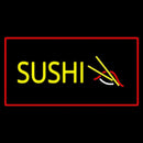 Sushi Rectangle Red Handmade Art Neon Sign