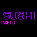 Sushi Take Out Handmade Art Neon Sign