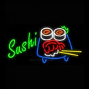 Sushi with Chopsticks Handmade Art Neon Sign