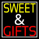 Sweet And Gifts With White Border Handmade Art Neon Sign