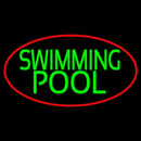 Swimming Pool With Red Border Handmade Art Neon Sign