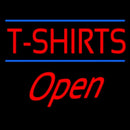 T Shirts Blue Lines Open Handmade Art Neon Sign