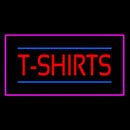 T Shirts Rectangle Pink Border Handmade Art Neon Sign