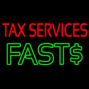 Tax Service Fast Handmade Art Neon Sign