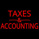 Taxes And Accounting Handmade Art Neon Sign