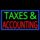 Taxes And Accounting Handmade Art Neon Sign