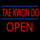 Tae Kwon Do Script1 Open Handmade Art Neon Sign