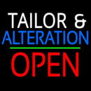 Tailor And Alteration Block Open Green Line Handmade Art Neon Sign
