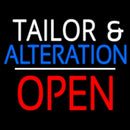 Tailor And Alteration Open White Line Handmade Art Neon Sign