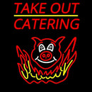 Take Out Catering Handmade Art Neon Sign
