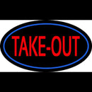 Take Out Oval Handmade Art Neon Sign