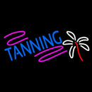 Tanning With Palm Tree Handmade Art Neon Sign