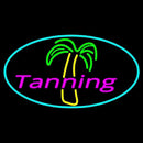 Tanning With Palm Tree Handmade Art Neon Sign