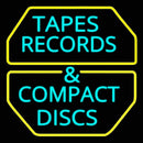 Tapes Cds Disc Handmade Art Neon Sign