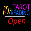Tarot Reading Open White Line Handmade Art Neon Sign