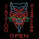 Tattoo Body Piercing Shop OPEN Handmade Art Neon Sign