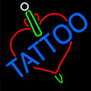 Tattoos Inside Heart Handmade Art Neon Sign