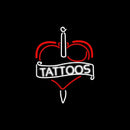 Tattoos Inside Heart Handmade Art Neon Sign