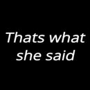 Thats What She Said Handmade Art Neon Sign