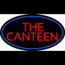 The Canteen With Blue Border Handmade Art Neon Sign