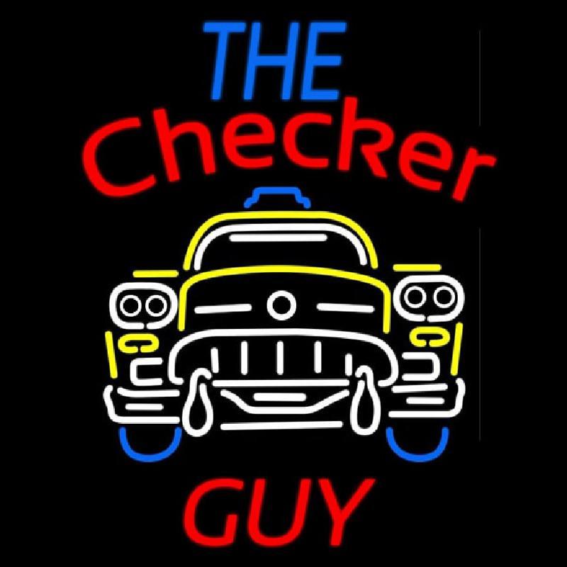 The Checker Guy Handmade Art Neon Sign
