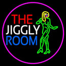The Jiggly Room With Girl Logo Handmade Art Neon Sign