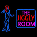 The Jiggly Room With Girl Logo Handmade Art Neon Sign