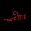 The Swimmer Handmade Art Neon Sign