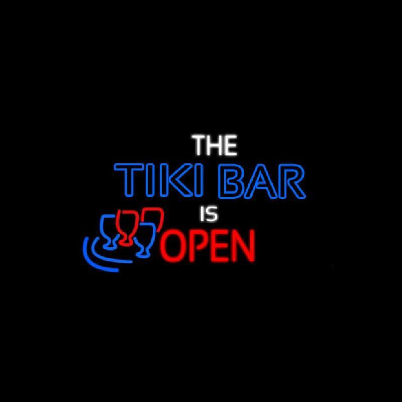 The Tiki Bar Is Open Handmade Art Neon Sign