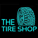 The Tire Shop Turquoise Logo Handmade Art Neon Sign