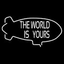 The World Is Yours Handmade Art Neon Sign