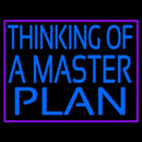 Thinking Of A Master Plan Handmade Art Neon Sign