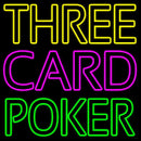 Three Card Poker 2 Handmade Art Neon Sign