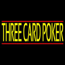 Three Card Poker Handmade Art Neon Sign