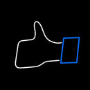 Thumbs Up Handmade Art Neon Sign