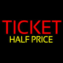 Ticket Half Price Handmade Art Neon Sign