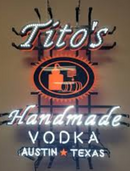 Tito's Vodka handmade vodka  Neon sign