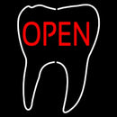 Tooth Logo Open Handmade Art Neon Sign