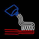 Toothbrush Toothpaste Logo Handmade Art Neon Sign