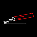 Toothpaste And Toothbrush Logo Handmade Art Neon Sign