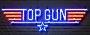 Top Gun Handmade Art Neon Sign