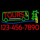 Tours With Phone Number Handmade Art Neon Sign